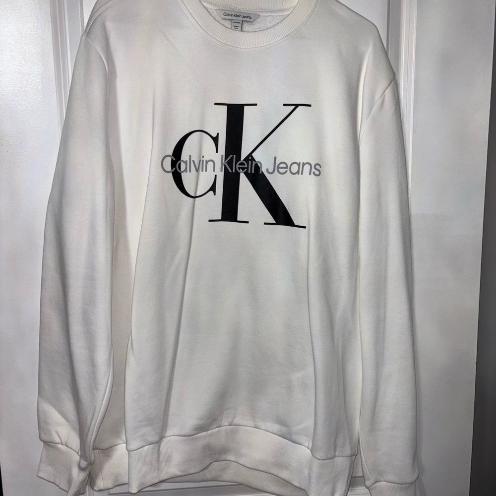 Calvin Klein Men's White Sweater